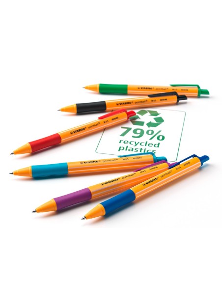 BOLIGRAFO STABILO POINTBALL 0,5 MM COLOR NEGRO