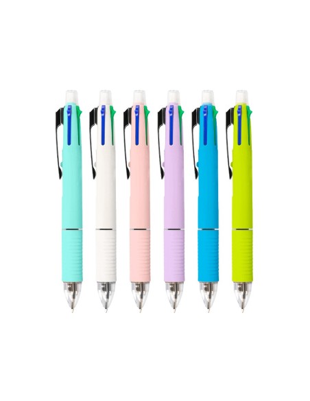 BOLIGRAFO LIDERPAPEL 5 EN 1 AZ. NG. ROJO VERDE 0,7M PORTAMINAS 0,5MM