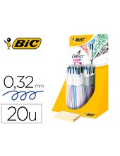 BOLIGRAFO BIC CUATRO COLORES SHINE COLORES METAL PUNTA 1 MM 902128