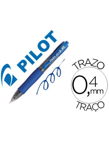 BOLIGRAFO MINI PILOT G-2 PIXIE AZ.TINTA GEL RETRACTIL  BL-G2-XS-7-L