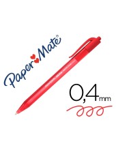 BOLIGRAFO PAPER MATE INKJOY 100 RETRACTIL PUNTA MEDIA ROJO