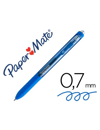 BOLIGRAFO PAPER MATE INKJOY RETRACTIL GEL PEN TRAZO 0,7 MM AZUL