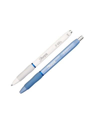 BOLIGRAFO SHARPIE FASHION RETRACTIL TINTA GEL AZ. 0,7MM AZ. HIELO BL.