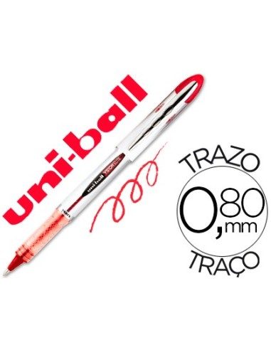 ROTULADOR UNI-BALL ROLLER UB-200 VISION ROJO 0,8 MM UD.