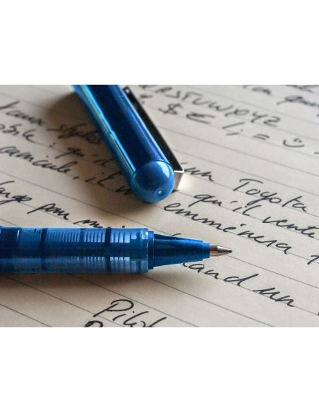 ROTULADOR PILOT ROLLER V-BALL AZUL 0.5 MM