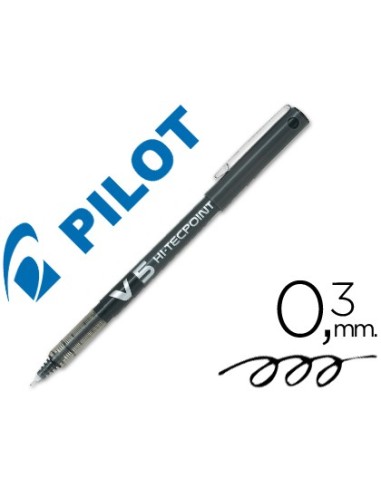 ROTULADOR PILOT PUNTA AGUJA V-5 NEGRO 0.5 MM