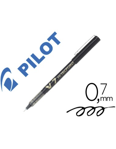 ROTULADOR PILOT PUNTA AGUJA V-7 NEGRO 0.7 MM