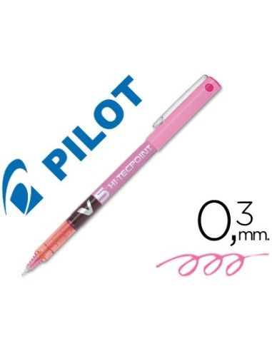 ROTULADOR PILOT PUNTA AGUJA V-5 ROSA 0.5 MM