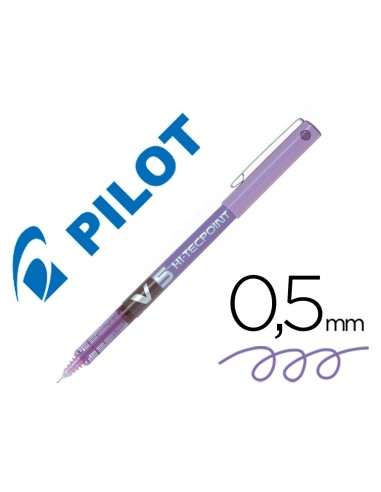 ROTULADOR PILOT PUNTA AGUJA V-5 VIOLETA 0.5 MM