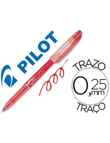 BOLIGRAFO PILOT FRIXION PUNTA AGUJA COLOR ROJO