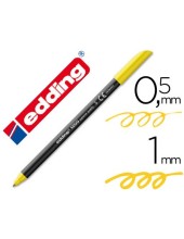 ROTULADOR EDDING PUNTA FIBRA 1200 AMARILLO N.5 PUNTA RED.0.5 MM