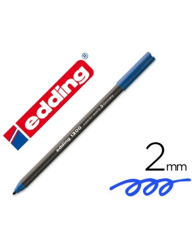 ROTULADOR EDDING PUNTA FIBRA 1300 AZUL PUNTA RED.0.5 MM