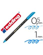 ROTULADOR EDDING PUNTA FIBRA 1200 AZUL CLARO N.10 PUNTA RED.0.5 MM