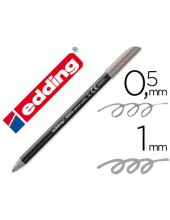 ROTULADOR EDDING PUNTA FIBRA 1200 GRIS N.12 PUNTA RED.0.5 MM