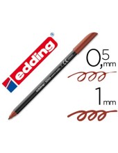 ROTULADOR EDDING PUNTA FIBRA 1200 MARRON N.7 PUNTA RED.0.5 MM