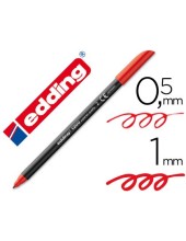 ROTULADOR EDDING PUNTA FIBRA 1200 ROJO N.2 PUNTA RED.0.5 MM