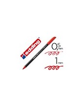 ROTULADOR EDDING PUNTA FIBRA 1200 ROJO N.2 PUNTA RED.0.5 MM 2