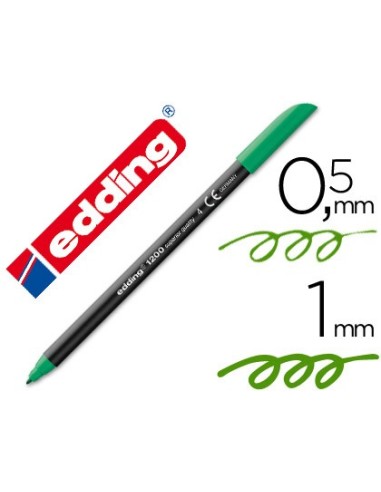 ROTULADOR EDDING PUNTA FIBRA 1200 VER N.4 PUNTA RED.0.5 MM