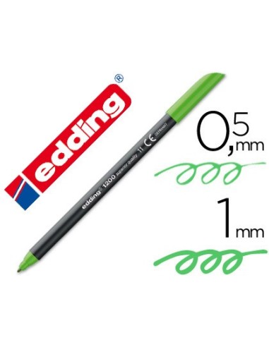 ROTULADOR EDDING PUNTA FIBRA 1200 VER CLARO N.11 PUNTA RED.0.5 MM