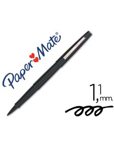 ROTULADOR PAPER MATE PUNTA NYLON 3101-1 NEGRO