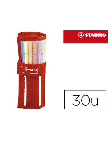 ROTULADOR STABILO PUNTA FIBRA PEN 68 ESTUCHE ROLLERSET 30 SURT.