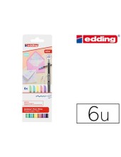 ROTULADOR EDDING PUNTA FIBRA 1200 PASTEL 1MM  6 UD.SURT.