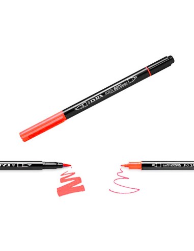 ROTULADOR LYRA AQUA BRUSH ACUARELABLE DOBLE TONOS PRIMARIOS 6 UD.