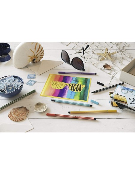 ROTULADOR STABILO FIBRA PEN 68 ARTY  ROLLERSET 25 UD.SURT.