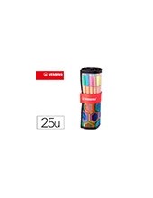 ROTULADOR STABILO FIBRA POINT 88 ART  ROLLERSET 25 UD.SURT. 2