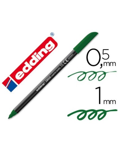 ROTULADOR EDDING PUNTA FIBRA 1200 VER OLIVA N.15 PUNTA RED.0.5 MM