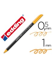 ROTULADOR EDDING PUNTA FIBRA 1200 NARANJA CLARO N.16 PUNTA RED.0.5 MM