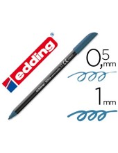 ROTULADOR EDDING PUNTA FIBRA 1200 AZUL ACERO N.17 PUNTA RED.0.5 MM