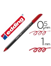 ROTULADOR EDDING PUNTA FIBRA 1200 ROJO INGLES N.28 PUNTA RED.0.5 MM