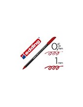 ROTULADOR EDDING PUNTA FIBRA 1200 ROJO INGLES N.28 PUNTA RED.0.5 MM 2