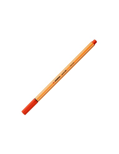 ROTULADOR STABILO PUNTA FIBRA POINT 88 ROJO 0,4 MM