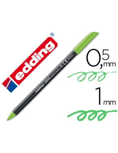 ROTULADOR EDDING PUNTA FIBRA 1200 VER NEON N.64 PUNTA FIBRA 0,5 MM