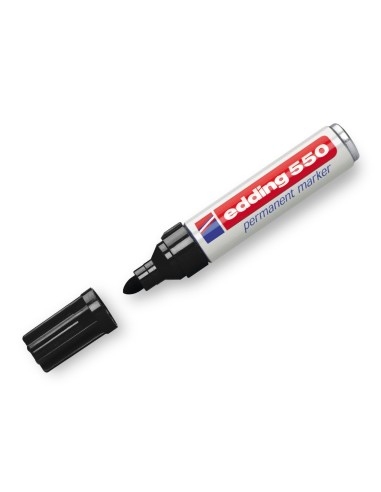 ROTULADOR EDDING PUNTA FIBRA PERM.550 NEGRO N.1 PUNTA RED.