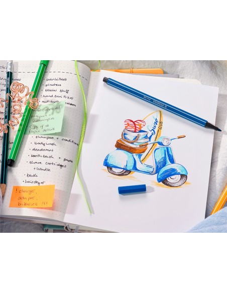 ROTULADOR STABILO ACUARELABLE PEN 68 VER TIERRA 1 MM