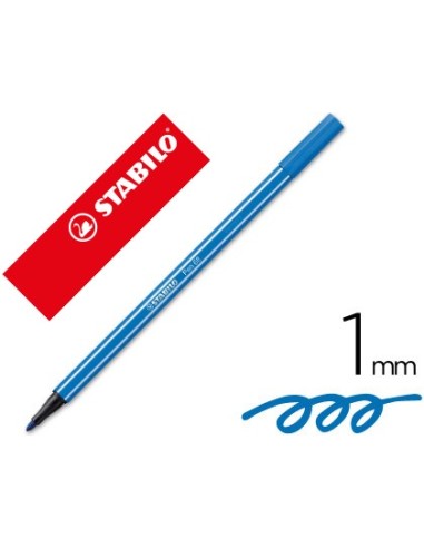 ROTULADOR STABILO ACUARELABLE PEN 68 AZUL MARINO ULTRAMAR 1 MM