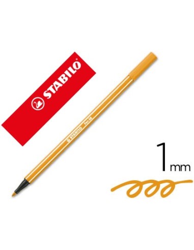 ROTULADOR STABILO ACUARELABLE PEN 68 NARANJA 1 MM