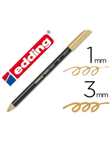 ROTULADOR EDDING PUNTA FIBRA 1200 ORO N. 53 PUNTA RED.0,5 MM