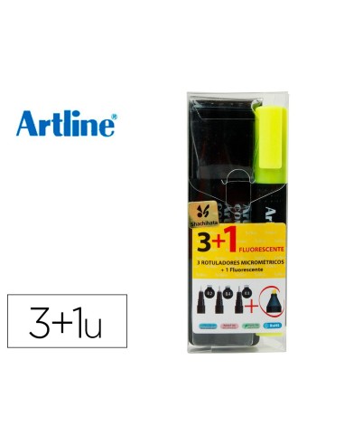 ROTULADOR ARTLINE COMIC PEN MICRO NG.BOLSA 3 UDS 0,2 0,4 0,8+PERM.853