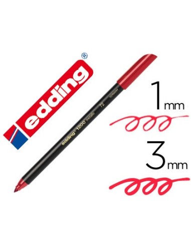 ROTULADOR EDDING PUNTA FIBRA 1200 RJ MET N72 PUNTA REDONDO 0,5 MM