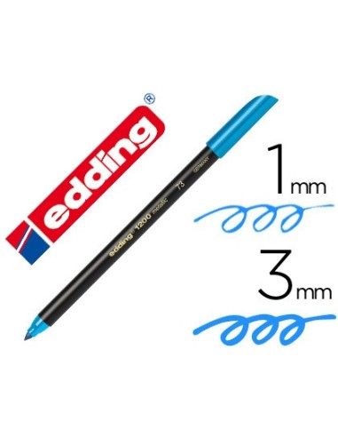 ROTULADOR EDDING PUNTA FIBRA 1200 AZ MET N73 PUNTA REDONDO 0,5 MM