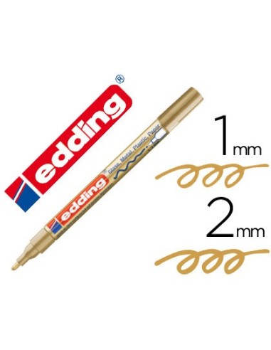 ROTULADOR EDDING PUNTA FIBRA 751 ORO PUNTA REDONDA 1,5 MM