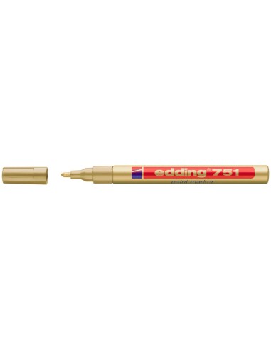 ROTULADOR EDDING PUNTA FIBRA 751 ORO PUNTA REDONDA 1,5 MM