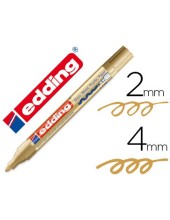 ROTULADOR EDDING PUNTA FIBRA 750 ORO PUNTA REDONDA 3,5 MM