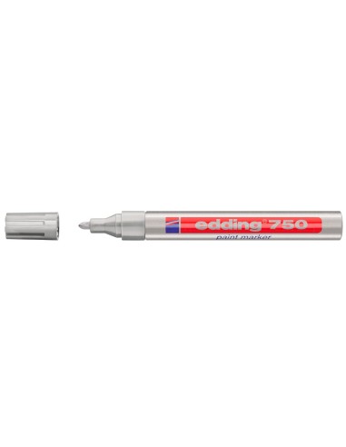 ROTULADOR EDDING PUNTA FIBRA 750 PLATA PUNTA REDONDA 3,5 MM