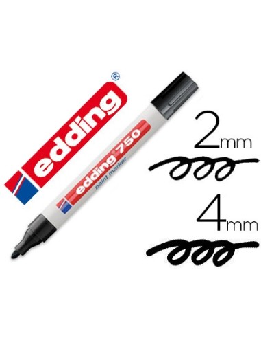 ROTULADOR EDDING PUNTA FIBRA 750 NEGRO PUNTA REDONDA 3,5 MM