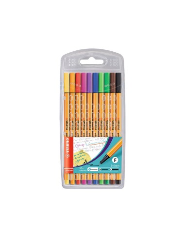 ROTULADOR STABILO PUNTA FIBRA POINT 88 ESTUCHE 10 COL.SURT.8810